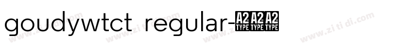 goudywtct  regular字体转换